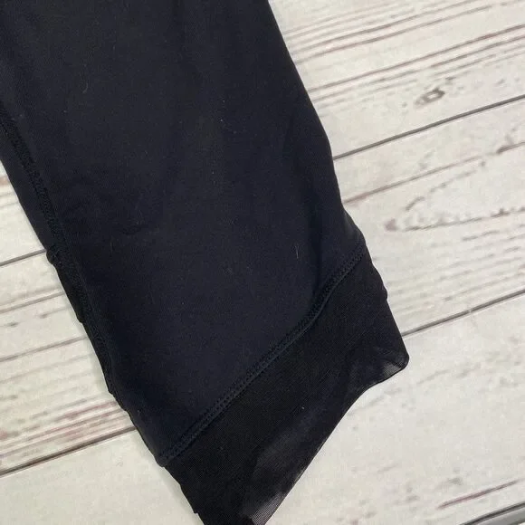 Lululemon Wunder Under Crop *SE Pleat 6 Black Luon - Picture 3 of 6